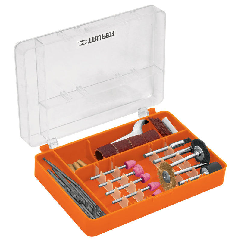 Juego de accesorios para herramienta rotativa, 45 pzas