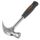 Martillo pulido 16 oz,uña curva,mango tubular con neopreno