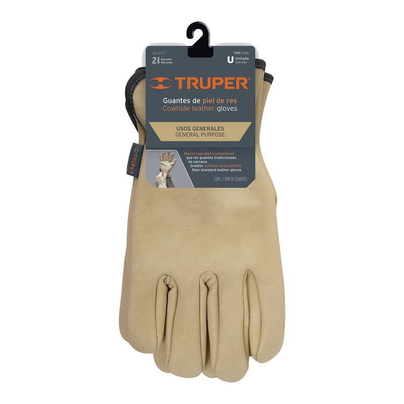 Guantes de piel de res tipo operador