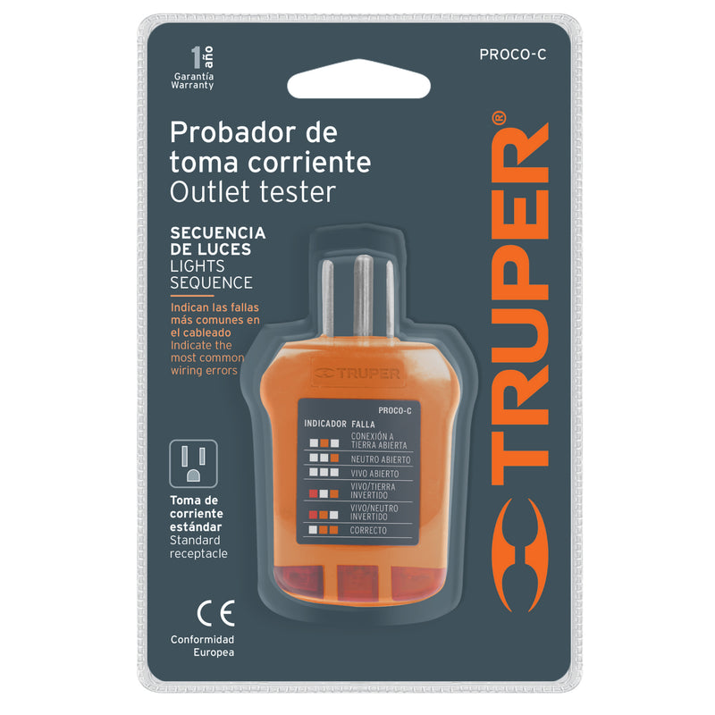Probador de receptáculo