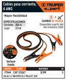 Cables pasa corriente, 3.5 m, calibre 6 AWG