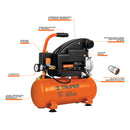 Compresor horizontal 10 L, 3-1/2' HP (potencia máx), 127 V