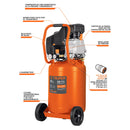 Compresor vertical, 50 L, 3-1/2 Hp (potencia máxima ), 127V