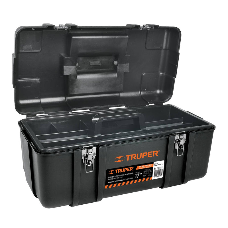 Caja para herramienta, plástica de 17', industrial