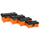 Caja para herramienta, amplia de 19', color naranja