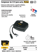 Compresor de aire, 12 Volts, Pretul