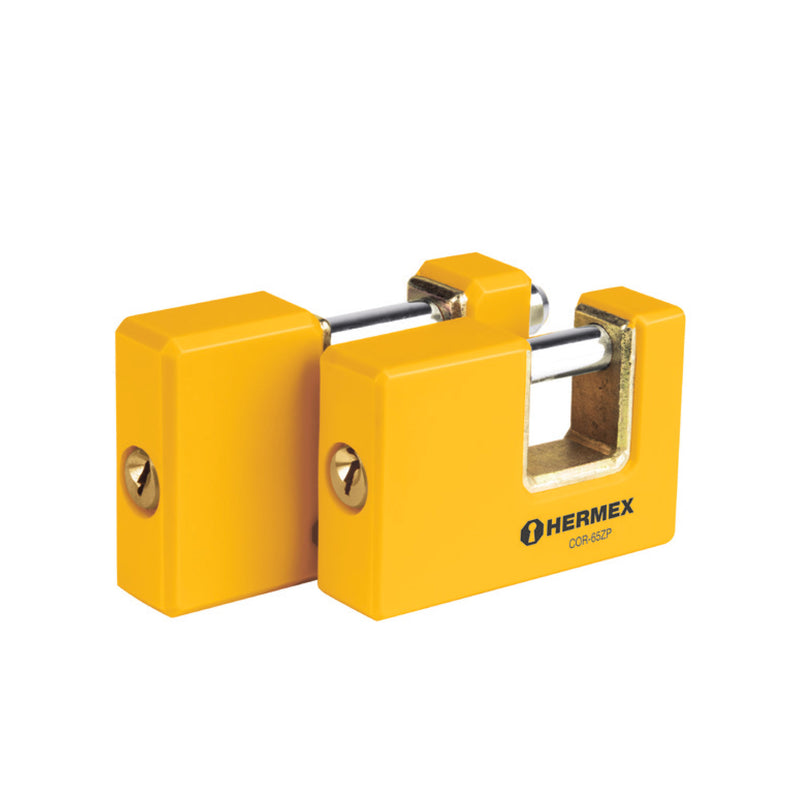 Candado antipalanca, 75mm, cuerpo metálico, Hermex Basic