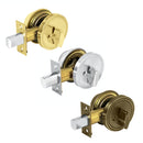 Cerrojo cromo mate, llave-mariposa, Hermex Basic