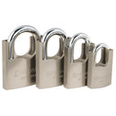 Candado de hierro con coraza, 60mm, llave anti-ganzúa