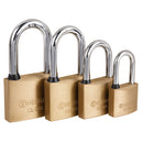 Candado de latón, 50mm, gancho largo, blister