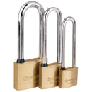 Candado de latón, 40mm, gancho extra largo, blister