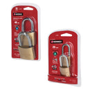 Candados de latón, 40mm, gancho largo, blister 2 piezas