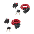 Candado de cable con llave, 12 mm X 1.0 m