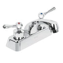 Mezcladora plástica lavabo, cuello corto, manerales palanca