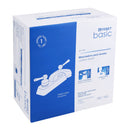 Mezcladora plástica lavabo, cuello corto, manerales palanca