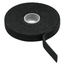 Cinta de contacto doble, 10 m, negra