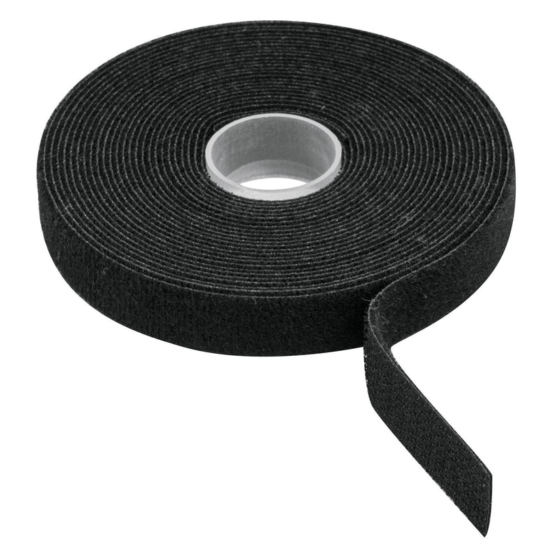 Cinta de contacto doble, 10 m, negra