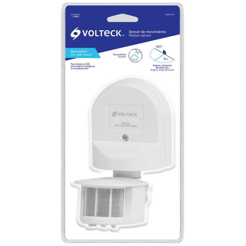 Sensor de movimiento para exterior, línea Classic, Volteck
