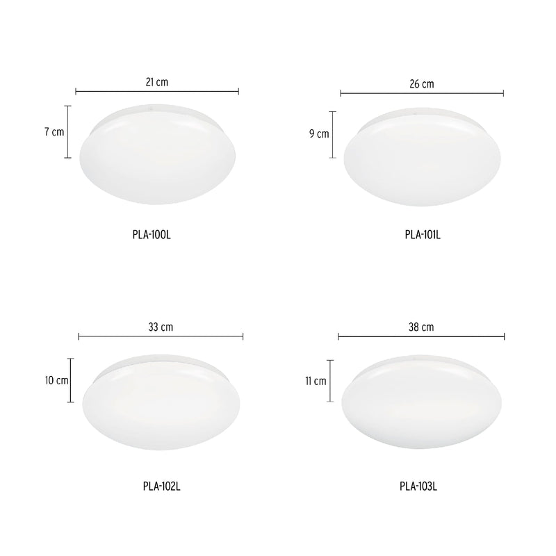 Luminario de LED de sobreponer tipo plafón, 8W, 600 lm