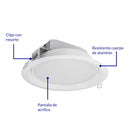 Luminario empotrado redondo de LED, 5 W