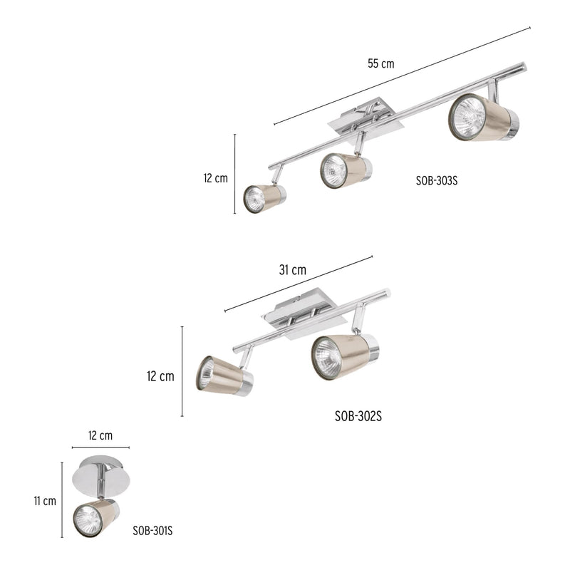 Sobrepuesto Spot, Bari, 1XGU10