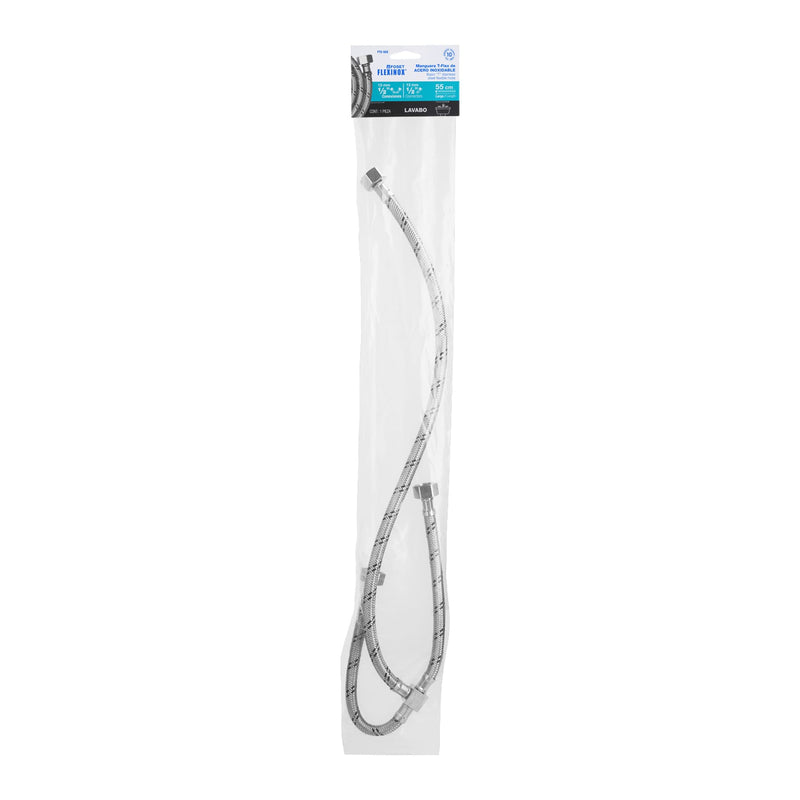 Manguera hule ,'T', 55 cm, acero inoxidable, usos generales