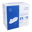 Mezcladora plástica lavabo, cuello corto, manerales estándar