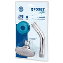 Regadera redonda, cabeza 3-1/2', Aqua, blister