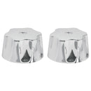 Juego de 2 manerales para lavabo y fregadero metálicos, Aqua