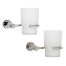 Portavaso cepillero, cromado, línea Element