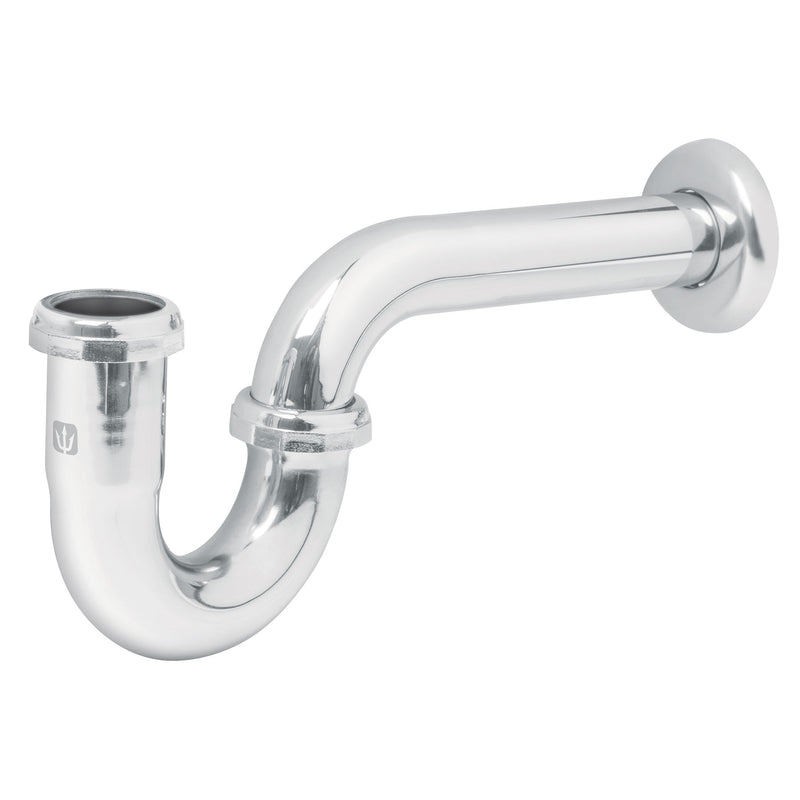 Céspol p/lavabo de latón sin contra, cromo, 1-1/4'