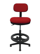 Silla multiusos, respaldo y asiento de tela, mecanismo fijo con altura y profundidad ajustable. Dimensiones: ancho t. 43 cm, profundidad 53 cm, altura 104 cm.  Colores de tela: rojo, naranja, rey, vino, amarillo, pera, oxford, negro, camello, marfil